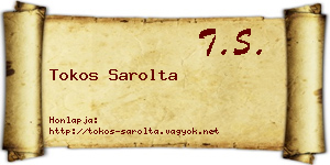 Tokos Sarolta névjegykártya